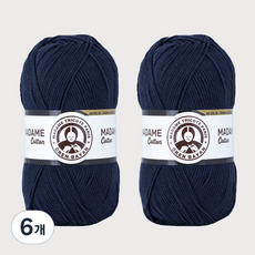 DIKTAS Madame Cotton棉質混紡毛線 2入, 011牛仔布, 6個