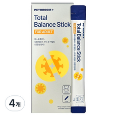 페스룸플러스 토탈 밸런스 스틱 포 캣 10p, 140g, 4개, 어덜트