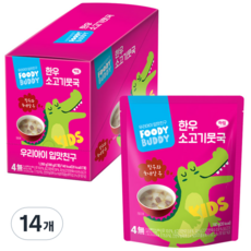 푸디버디 한우 소고기뭇국, 180g, 14개