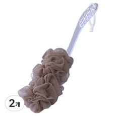 UPIT 長柄身體清潔沐浴巾, 棕色, 1入, 2個