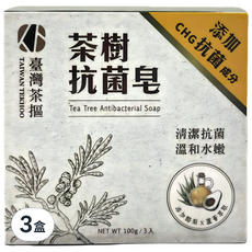 臺灣茶摳 茶樹抗菌皂, 9個, 100g