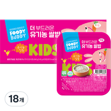foodybuddy 孩童即食飯, 18個, 140g, 極香軟口感