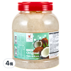 大中和 原味椰果, 3.8kg 台灣製造, 4桶