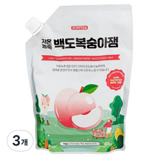 래미푸드 쥬피터 저온농축 백도 복숭아잼, 1kg, 3개