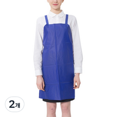 Yekyeong 高週波 PU 防水圍裙 H型 小 PO-05, 2個, 霧面深藍色