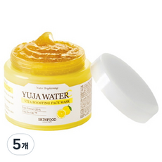 스킨푸드 유자 수분씨 비타 부스팅 페이스 마스크, 140g, 5개