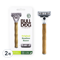BULLDOG 原廠竹剃須刀, 剃須刀 + 剃須刀刀片 2p, 2個