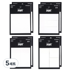 POPO FANCY 高級描圖紙 半透明 ZEPIT 自黏便條紙 4款 x 30張 x 2個組, 5套, 分隔組