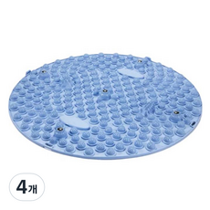 Bonitori 腳底按摩指壓墊 圓形 55cm, 天藍色, 4個
