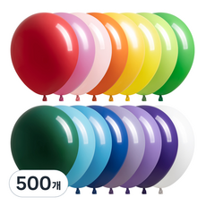 Joy Balloon 氣球 25cm, 彩虹混合, 500個