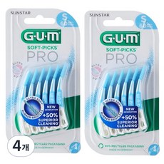 SUNSTAR 三詩達 G.U.M Soft-Picks Pro 牙間刷, 0.8mm, 4個, 60入