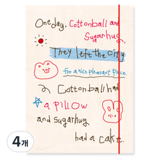 Monolike Unmatched Friends 硬殼活頁夾 A5 6孔, 4個, 04 塗鴉象牙白