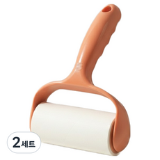 Malltoday 便攜式除塵手柄膠帶清潔器 粉紅色 + 紙卷組