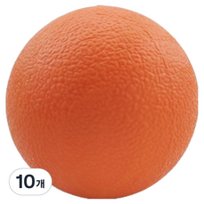 글로벌픽 홈트용 지압 풋케어 마사지볼 6cm, 오렌지, 10개