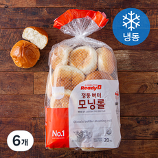 삼립 정통 버터 모닝롤 20개입 (냉동), 540g, 1개입, 6개