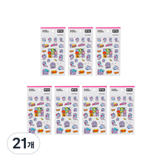 라인프렌즈 BT21 클리어 스티커 2탄, 망, 21개