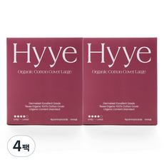 유기농 순면커버 생리대 날개형, 12入, 4個, 大型