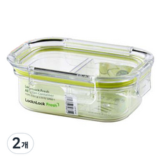 락앤락 올트라이탄 2칸 밀폐용기, 2개, 260ml
