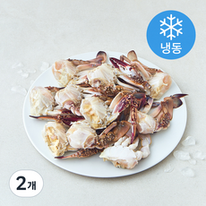 일품 먹기좋게 손질한 국산 꽃게 2절 (냉동), 2개, 1kg