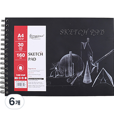 giorgione 生活學堂 專家用素描本, A4, 30張, 6個