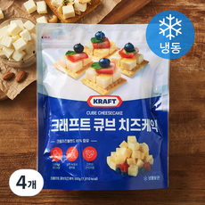 크래프트 큐브 치즈케이크 (냉동), 500g, 4개