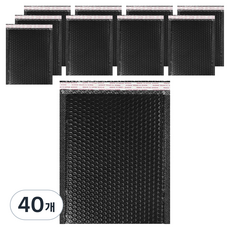 아이엔피 택배 에어캡 안전봉투 블랙, 40개