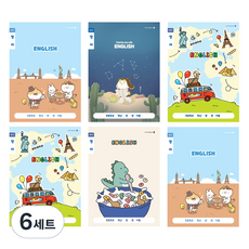 morning glory Chaeum Note 國小英語寬格筆記本 4款 + 隨機出貨 2p A套組, 咖啡桌, 星座, 巴士世界旅行, 恐龍麥片, 6套