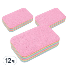 神奇泡棉 12層可撕式吸水彩虹海綿, 12個