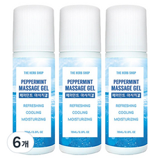 더허브샵 쿨링 페퍼민트 바디 마사지겔, 75ml, 6개