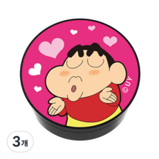 벨르아망 짱구는못말려 러브시리즈 디자인 차량용 방향제, 3개, 뽀뽀쪽 클레멘타인