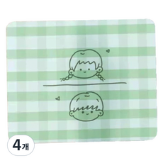 미소로운 모던 심플 마우스패드 3mm, L025, 4개