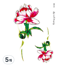 PARTY COSTUME 紋身貼紙 JT074 10 x 25 cm, 混合顏色, 5個