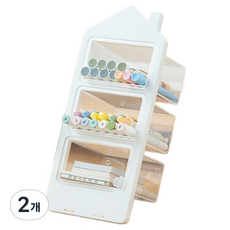 루시마켓 데일리 데스크 오거나이저 154 x 135 x 305 mm, 화이트, 2개