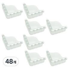 雙層緩衝邊角保護墊, 48個, 透明