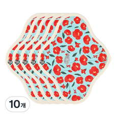 위즐리 면생리대 제주동백, 대형, 1개입, 10개