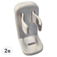 懶角落 電動牙刷架, ABS+TPR 材質 單個裝, 2個, 白色