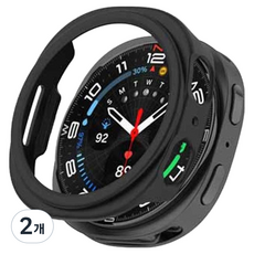 TEN BRIDGE Galaxy Watch 8 / 8 Classic / 8 Ultra 2 PC硬殼防撞保護殼, 黑色, 2個