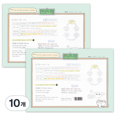 아이코닉 B5 이겨낸다 노트패드, 혼합색상, 10개, 50매