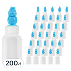 PE 하늘 펭귄 캐릭터 뚜껑 물약병 12ml, 200개