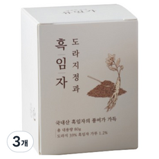 유밀가 수제 흑임자 도라지정과, 3개, 80g