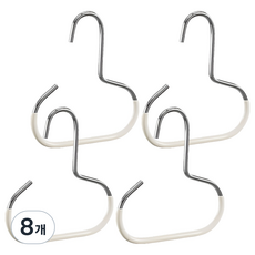 LivingHomeDetail 多用途皮帶領帶收納帽子整理架 LHD-072, 白色, 8個