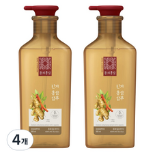 동의홍삼 두피 딥 클렌징 홍삼샴푸 진저향, 4개, 500ml
