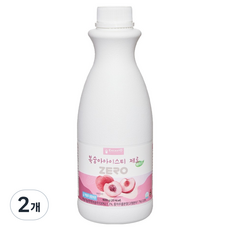 엔칸토 복숭아 아이스티 제로 음료 베이스, 1kg, 2개