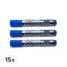 럭시 글라스 보드마카, 파랑, 15개