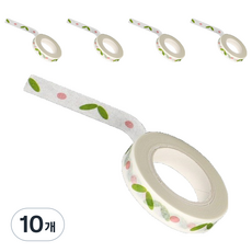 Home&The 感性手帳裝飾細版紙膠帶 8mm x 10m, 新芽, 10個