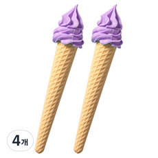 스위트 아이스크림 지우개, 퍼플, 4개