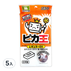 日本清潔王 科技海綿ke030 - 強效去污 適用於廚房、浴室等清潔, 8.8 x 15.4 x 3.2cm, 5入