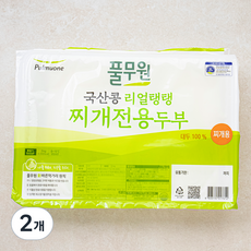 풀무원 국내산 콩 리얼탱탱 찌개 두부, 2개, 3kg