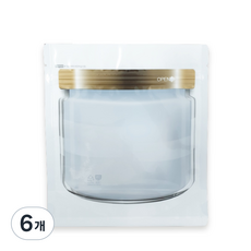 생활을그리다 유리병 디자인 육수저장팩 15 x 18 cm 400ml 50p, 6개