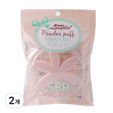 Ecody Cosmos乳膠粉撲, 隨機出貨, 2個